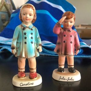 1963 Inarco John-John and Caroline Figurines